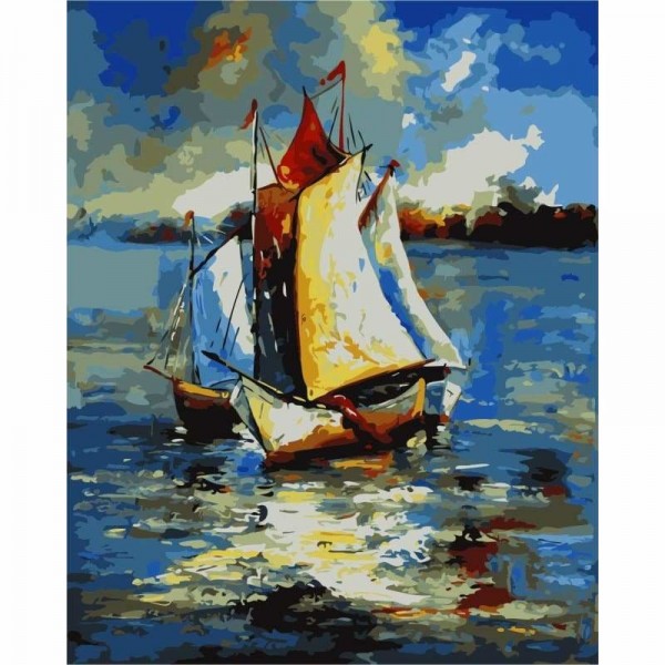 Boat Diy Paint By Numbers Kits